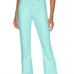 Huxley Faux Leather Pant in Aruba Blue New with tags